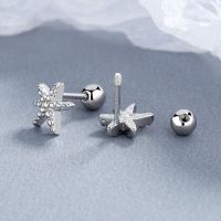 925 Silver Earrings  Weight:1.74g  7.3mm  JE1716vhlj-Y06  A-06-7