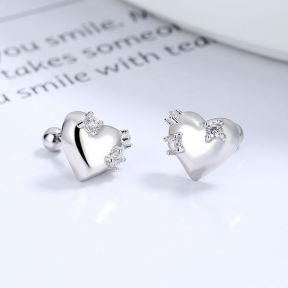 925 Silver Earrings  Weight:2.3g  9.4*8.3mm  JE1726vhpo-Y06  A-28-4