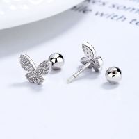 925 Silver Earrings  Weight:0.9g  8.5*6.8mm  JE1743bhpo-Y06  A-39-04