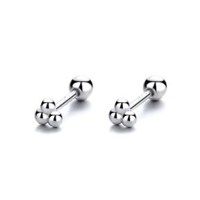 925 Silver Earrings  Weight:0.62g  3.5mm  JE1763bbpk-Y06  A-45-16