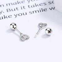925 Silver Earrings  Weight:0.96g  4.9mm  JE1766bhip-Y06  A-47-19