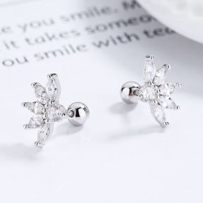 925 Silver Earrings  Weight:1.9g  12.8*8.8mm  JE1768vhpo-Y06  A-51-06
