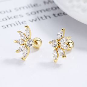 925 Silver Earrings  Weight:1.9g  12.8*8.8mm  JE1769vhpo-Y06  A-51-06