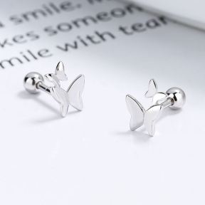 925 Silver Earrings  Weight:0.7g  6.6*8.4mm  JE1774bhip-Y06  A-52-08
