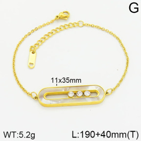 Stainless Steel Bracelet  2B4001623bbov-434