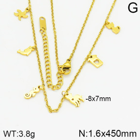 Stainless Steel Necklace  2N2001380bbov-434