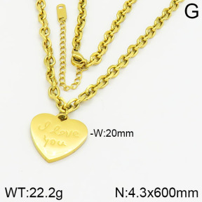 Stainless Steel Necklace  2N2001386bbov-434