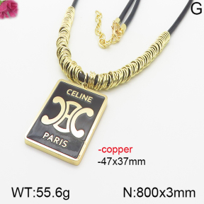 Fashion Copper celine Necklaces  PN0141025aivb-K69