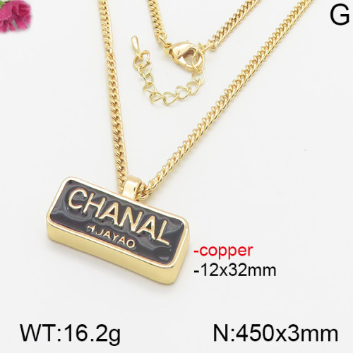 Fashion Copper Chanel Necklaces  PN0141038ahjb-K69