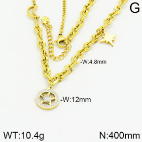 Stainless Steel Necklace  2N4000989ahjb-662