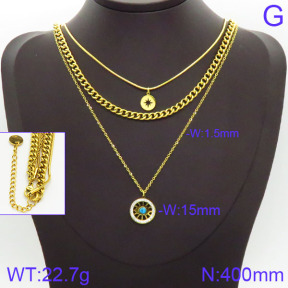 Stainless Steel Necklace  2N4001001vhmv-662