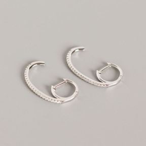 925 Silver Earrings  Weight:2.5g  8.5*25mm  JE1797ajho-Y05  YHE0142