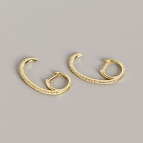 925 Silver Earrings  Weight:2.5g  8.5*25mm  JE1798ajho-Y05  YHE0142