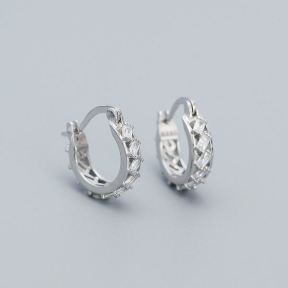 925 Silver Earrings  Weight:2.43g  3.8*14mm  JE1855aimk-Y05  YHE0524
