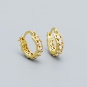 925 Silver Earrings  Weight:2.43g  3.8*14mm  JE1856aimk-Y05  YHE0524