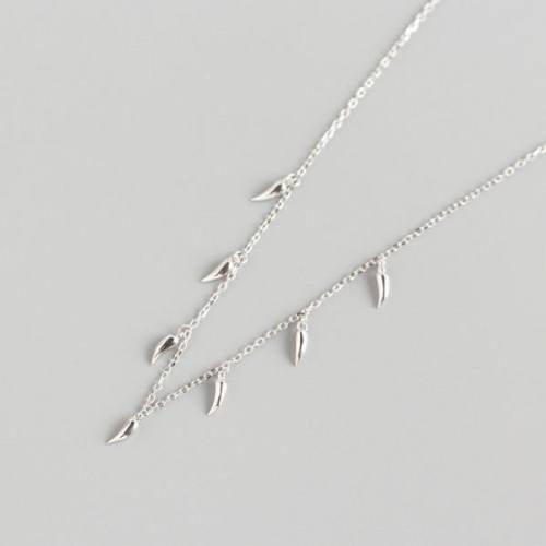 925 Silver Necklace  Weight:2.32g  P:7.2mm  L:40+5cm  JN1867aini-Y05  YHN063