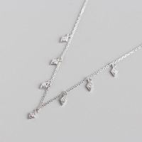 925 Silver Necklace  Weight:2.4g  P:3.6*7.3mm  L:40+5cm  JN1869aipo-Y05  YHN064