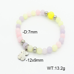 SS Bear Bracelets  Dyed Jade  TB6001170vbnl-908