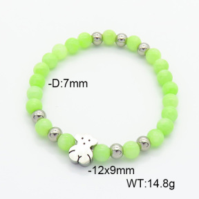 SS Bear Bracelets  Dyed Jade  TB6001182bvpl-908