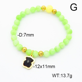 SS Bear Bracelets  Dyed Jade  TB6001188abol-908