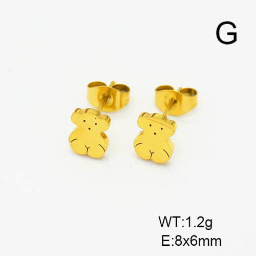 SS Bear Earrings  TE6000869aakl-908