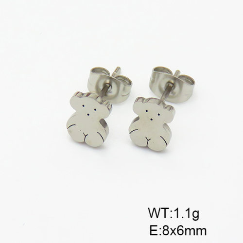 SS Bear Earrings  TE6000870aajl-908