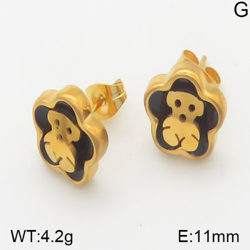 SS Bear Earrings  TE5000247bhva-317