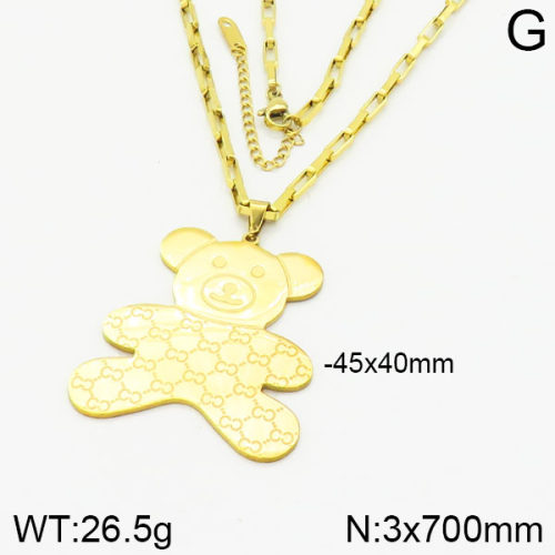 SS Bear Necklaces  TN2000224bvpl-434