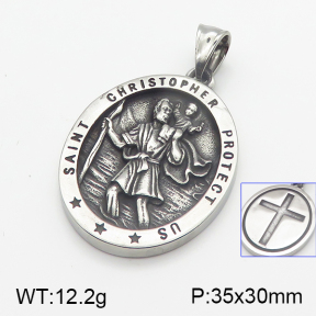 Stainless Steel Pendant  5P2001224bbov-240