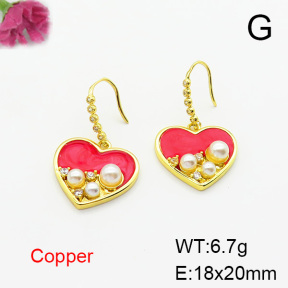 Fashion Copper Earrings  F6E403718bbov-L024