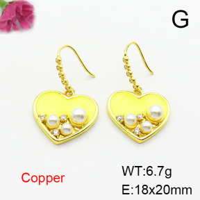 Fashion Copper Earrings  F6E403720bbov-L024