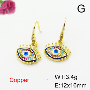 Fashion Copper Earrings  F6E403729vbnb-L024