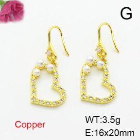 Fashion Copper Earrings  F6E403745bbov-L024