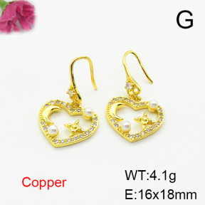 Fashion Copper Earrings  F6E403748bbov-L024