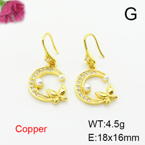 Fashion Copper Earrings  F6E403749bbov-L024