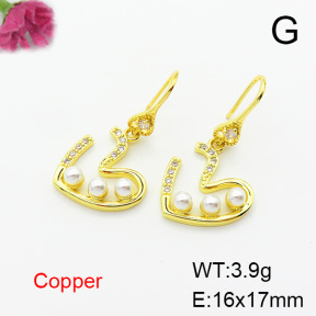 Fashion Copper Earrings  F6E403752bbov-L024