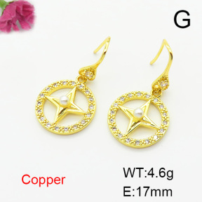Fashion Copper Earrings  F6E403754bbov-L024