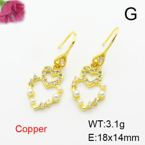 Fashion Copper Earrings  F6E403755bbov-L024