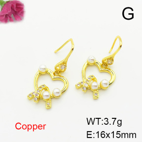 Fashion Copper Earrings  F6E403760bbov-L024