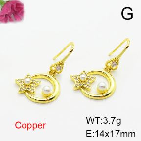 Fashion Copper Earrings  F6E403761bbov-L024