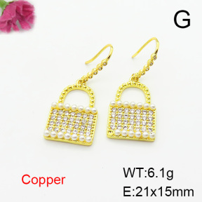 Fashion Copper Earrings  F6E403766bhva-L024
