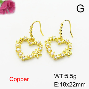 Fashion Copper Earrings  F6E403770bbov-L024