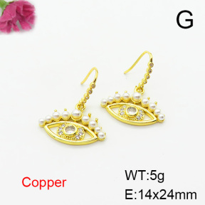 Fashion Copper Earrings  F6E403775bbov-L024