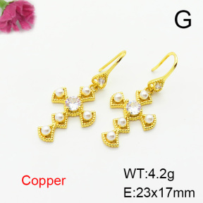 Fashion Copper Earrings  F6E403776bbov-L024