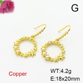 Fashion Copper Earrings  F6E403778bbov-L024