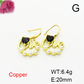 Fashion Copper Earrings  F6E403780bbov-L024