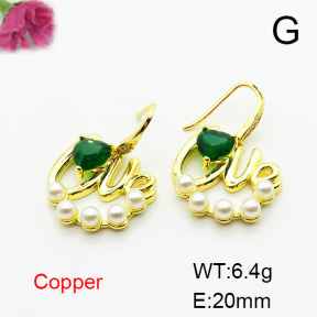Fashion Copper Earrings  F6E403781bbov-L024