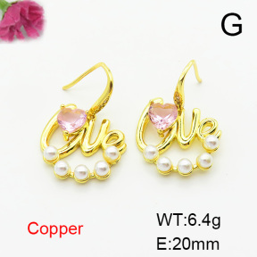 Fashion Copper Earrings  F6E403782bbov-L024