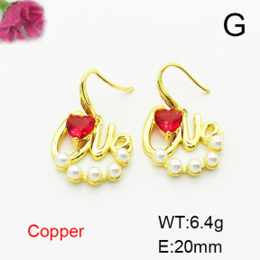 Fashion Copper Earrings  F6E403783bbov-L024