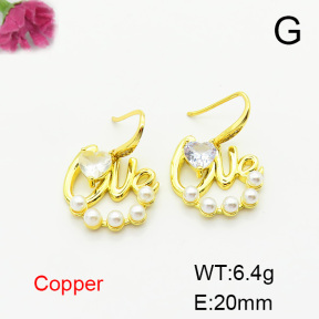 Fashion Copper Earrings  F6E403784bbov-L024
